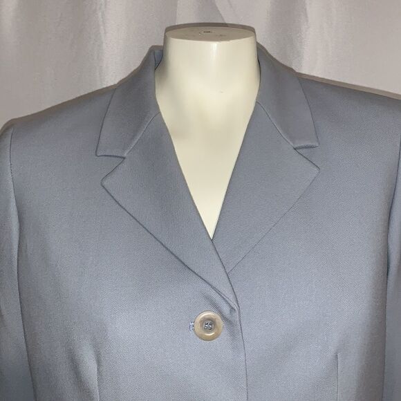 Liz Clairborne Collection wool button-down vintage oversized blazer. Size 8 - Picture 5 of 16